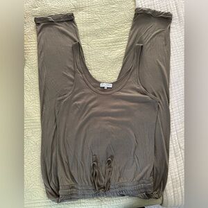 Michael Stars Taupe Sleeveless Jumpsuit